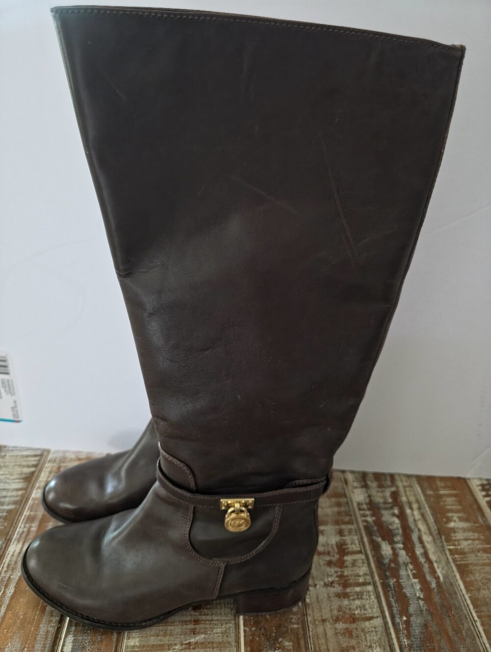Michael Kors Hamilton Riding Boots. Coffee. 10. Leather. Old Money. Ivy League